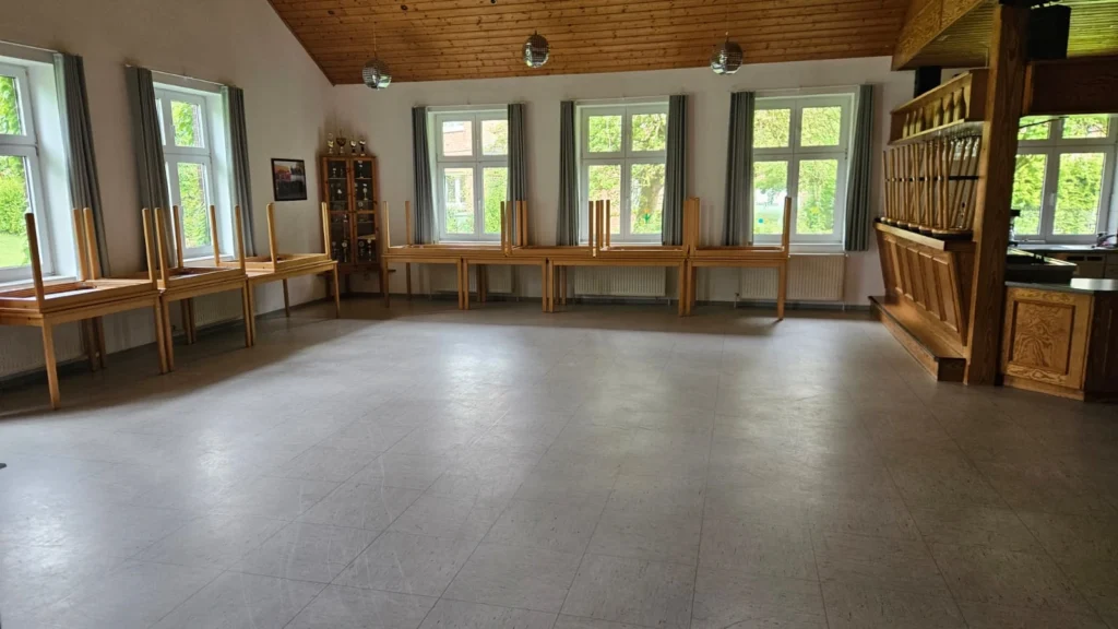 Der leere Veranstaltungsort